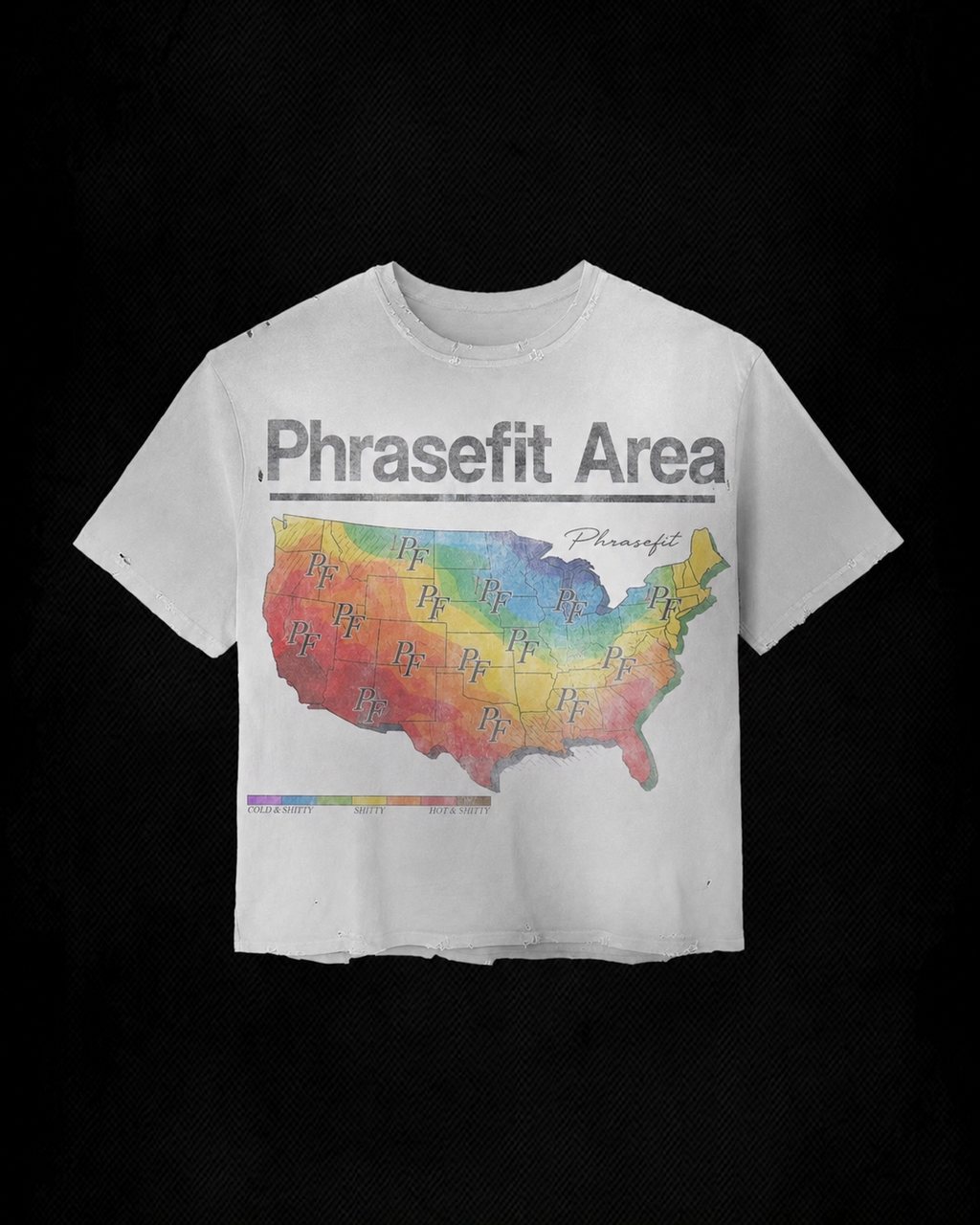 "PhraseFit Area" tee
