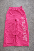 Pink phrasefit track pants