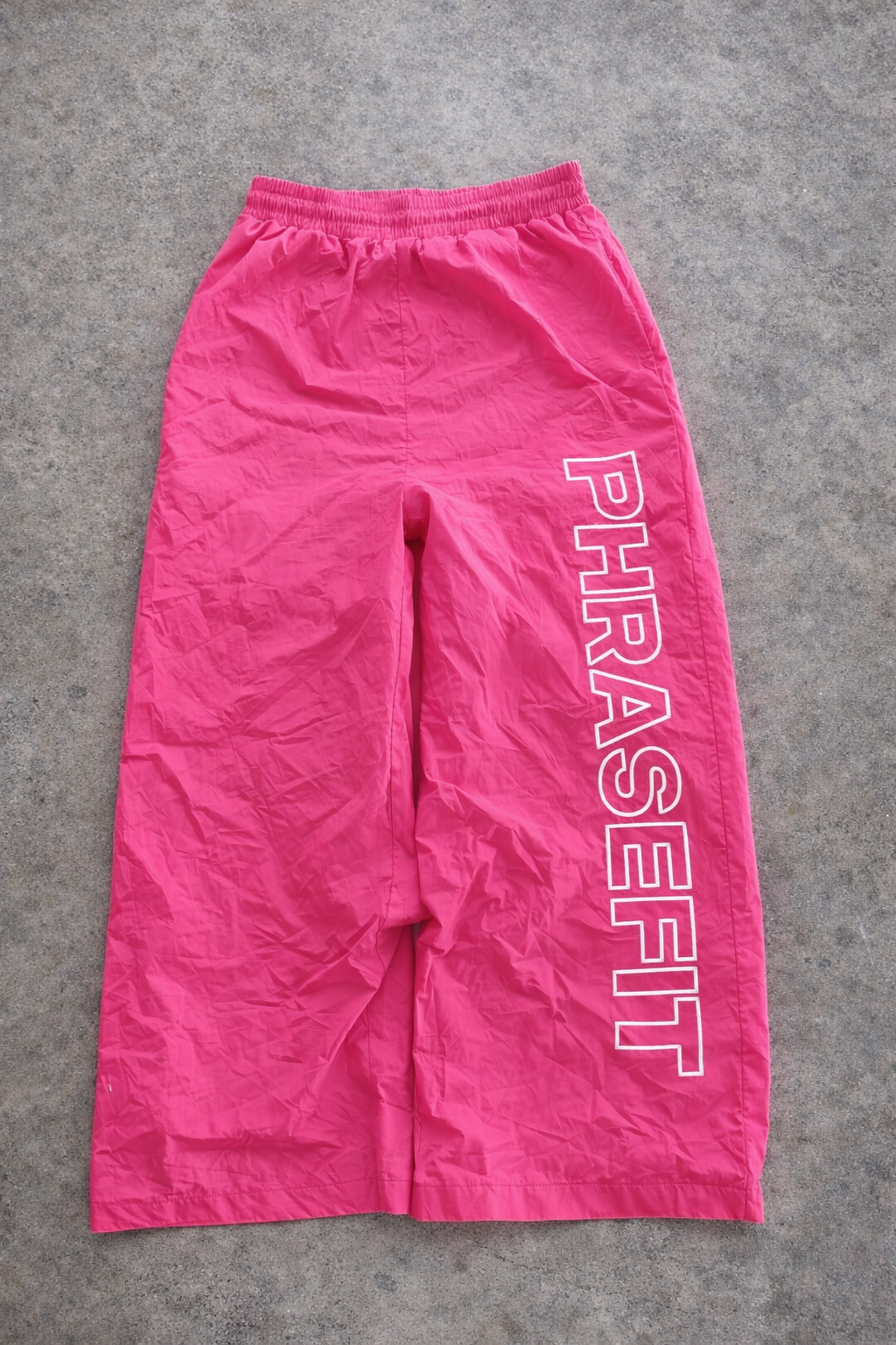 Pink phrasefit track pants