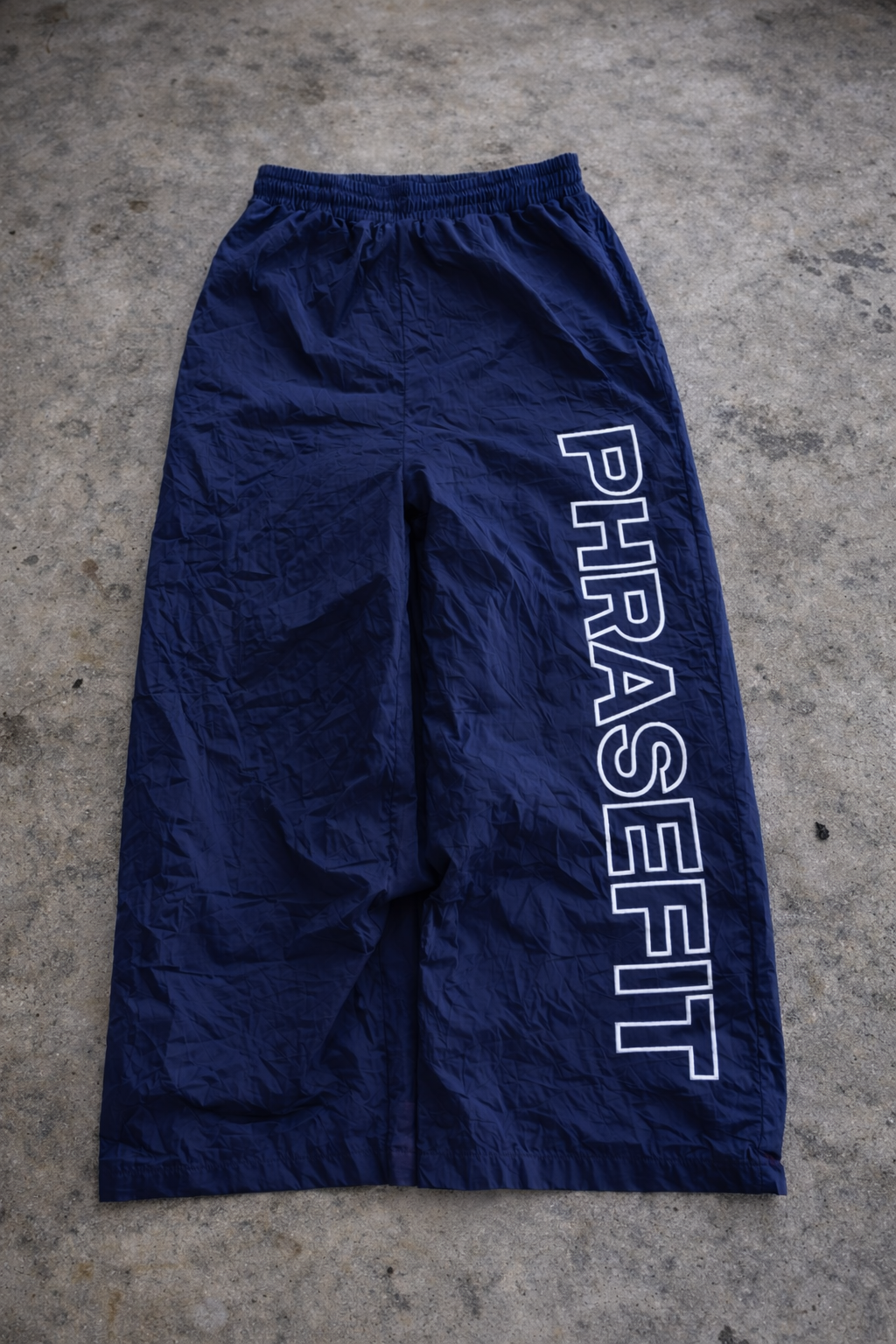 Blue phrasefit track pants
