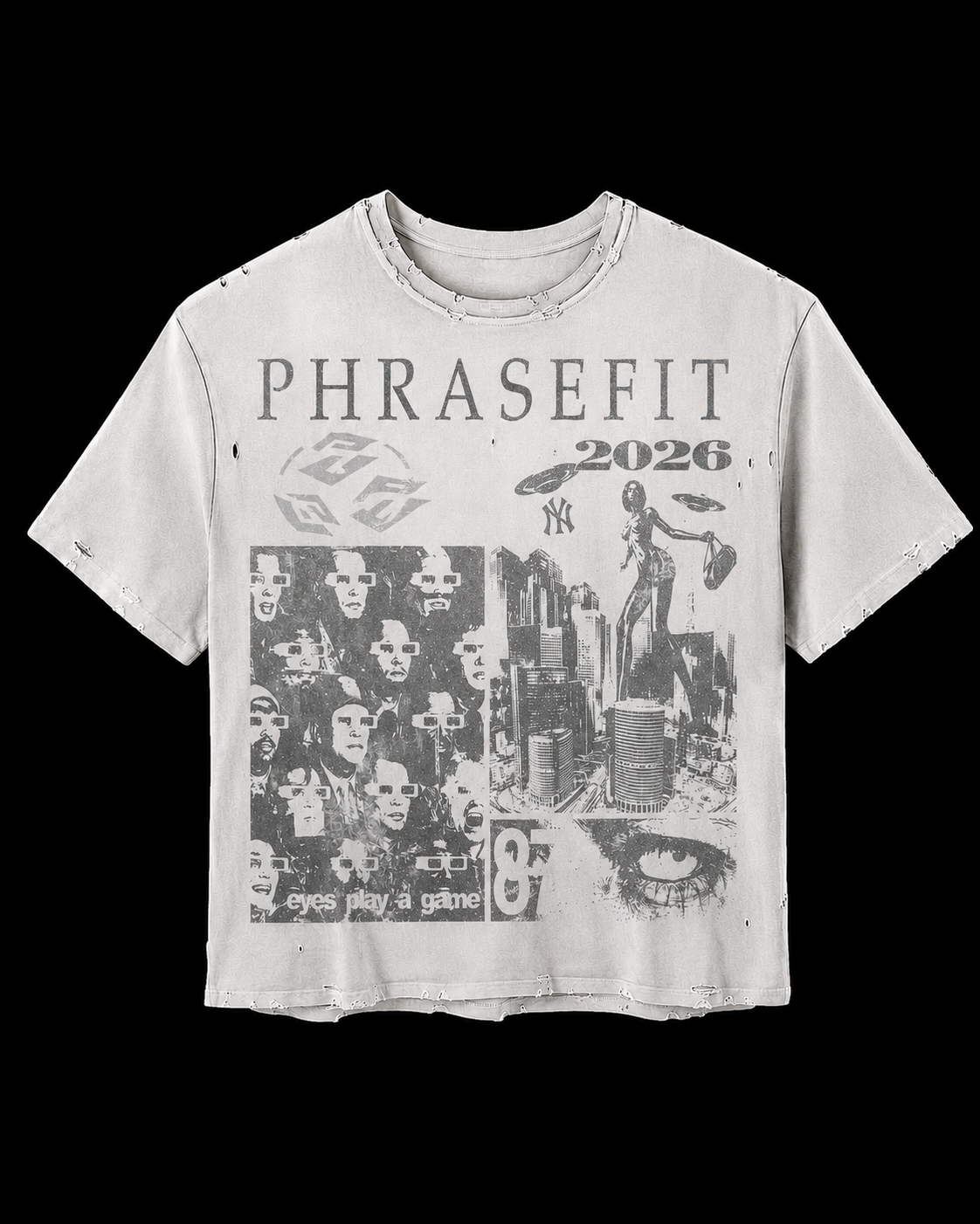 "PhraseFit 2026" vintage tee