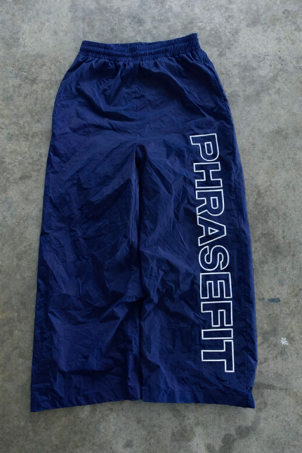 Blue phrasefit track pants