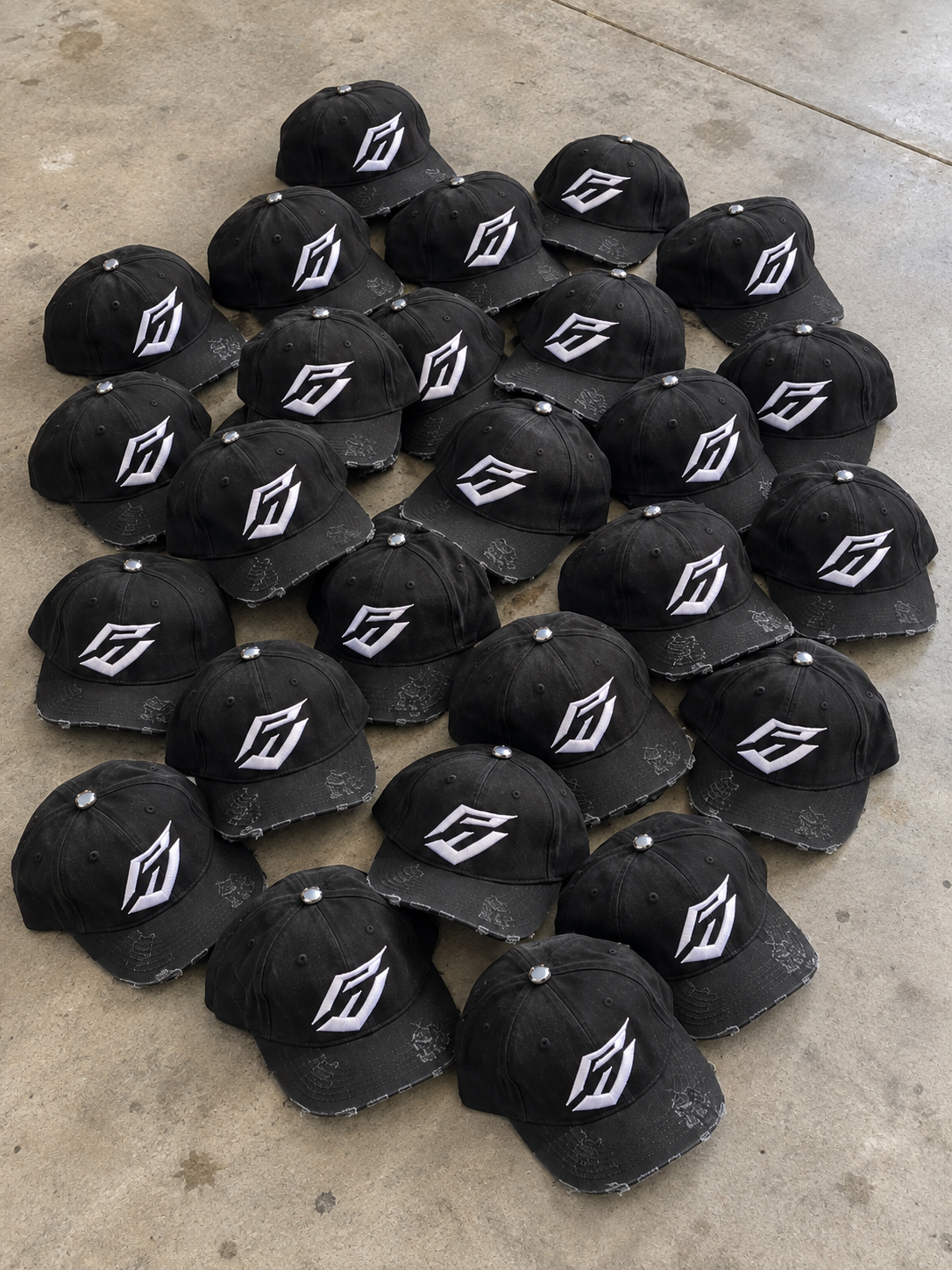 PhraseFit exclusive distressed caps