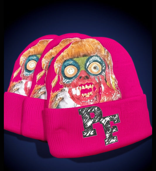 Pink PF graphic beanie